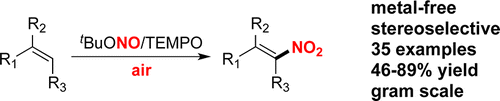 Nitration with TEMPO and t-BuONO